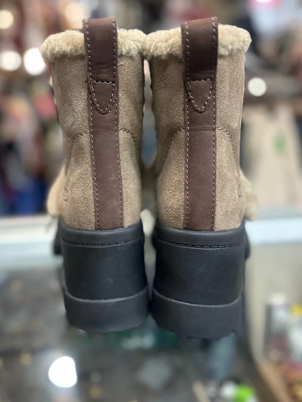 Ugg Brooklyn Water Resistant Hiker Boot with Genuine Shearling Trim .Like new
